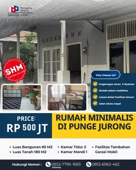 Rumah Minimalis Siap Huni di Punge Jurong Banda Aceh – SHM - Rp 500 jt