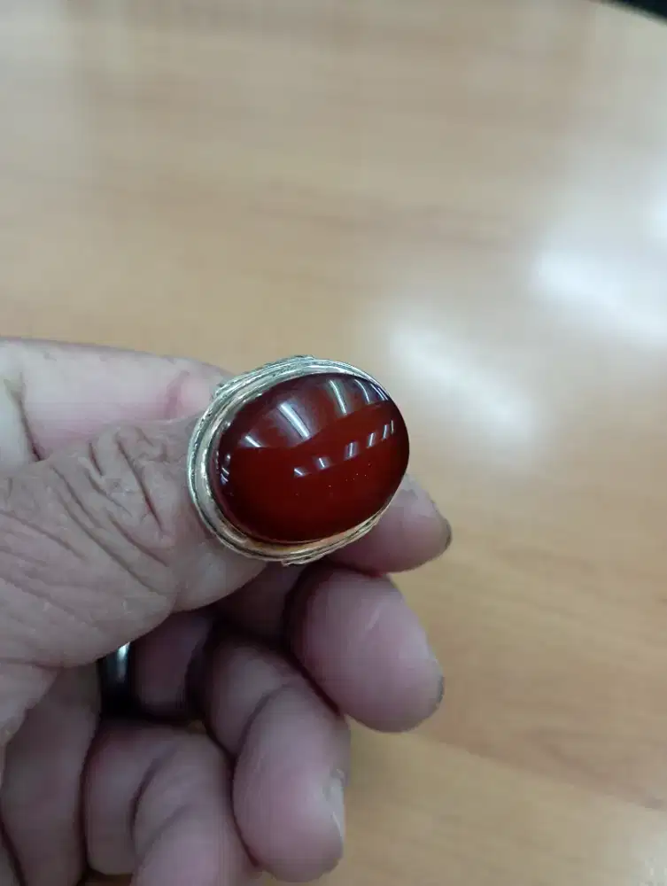 cincin batu yaman jumbo ring perak