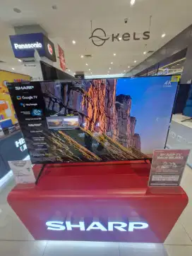 SHARP QLED TV GOOGLE 4K 50 PROMO CICILAN 0% 12 BULAN TANPA CC