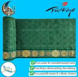 Karpet Masjid Premium Istanbul Import Turki Size 120 Cm X 6 Meter