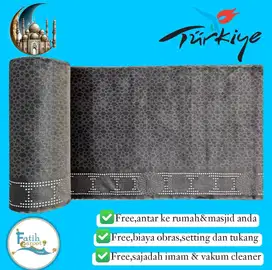 Karpet Masjid Premium Istanbul Import Turki Size 120 Cm X 6 Meter