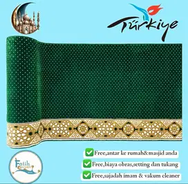 Karpet Masjid Royal Padisah Import Turki Size 120 Cm X 6 Meter