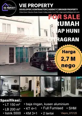 DI JUAL RUMAH DI CITRA GREN CIBUBUR