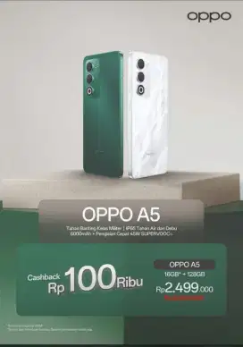 OPPO A5 cicilan mulai dari 100 ribuan aja