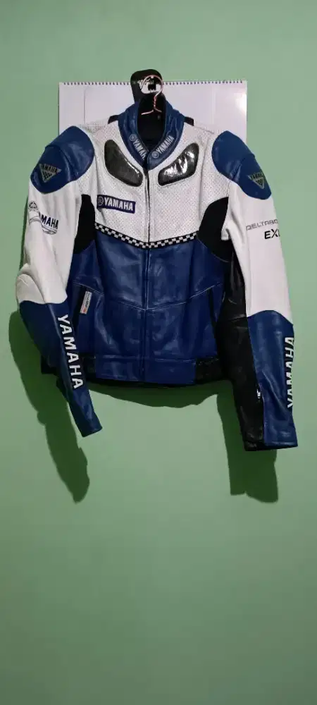 Jaket kulit balap Yamaha Motor Sport USA Original