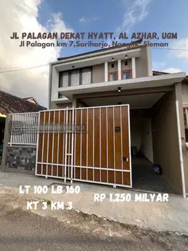 Rumah 2 lantai mirah dekat Ugm Al azhar Hyatt jalan palagan km 7