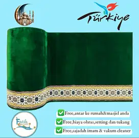 Karpet Masjid Royal Padisah Import Turki Size 120 Cm X 6 Meter