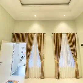 Pasang Tirai Gorden Jendela Gordyn Mewah Hordeng Model Terbaru Murah