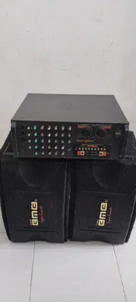 Set speaker karaoke bmb plus power mixer
