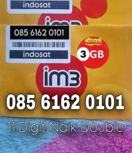 Kartu Perdana Indosat Klasik 11 Digit Naik Double SEGEL