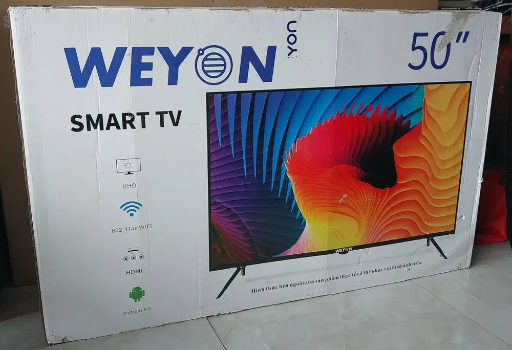 [STOK TERBATAS] Smart TV 50 inch WEYON UHD Youtube, Netflix, Playstore
