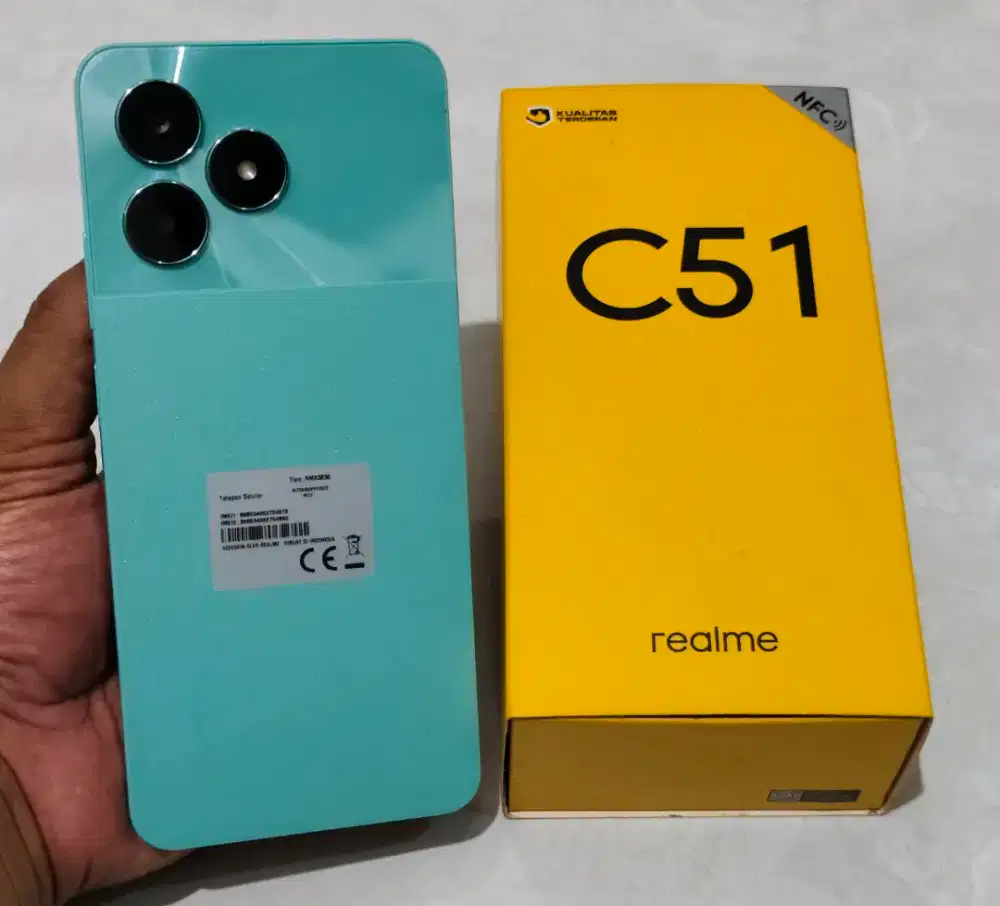REALME C51 4/64GB KELENGKAPAN HP+DOSBOK SAJA