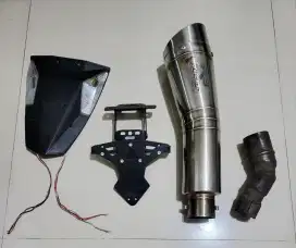 Accesories copotan Ninja 250 fi old dan slencer knalpot