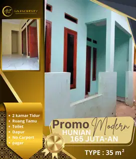 Dijual rumah murah 2 kamar siap huni akses dekat staisun KRL