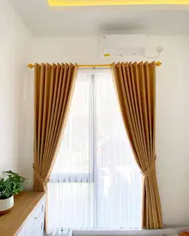 Ready Gorden Jendela Terbaru Minimalis Mewah Murah Gordyn Hordeng