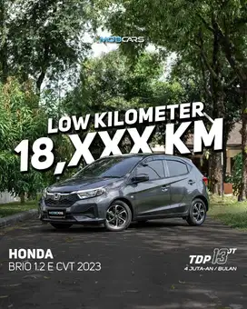 FREE ETOLL & BBM FULL TANK HONDA BRIO 1.2 E CVT 2023 MATIC