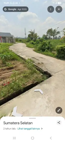 Tanah luas dan murah lokasi strategis di belakang SMA 7 Palembang