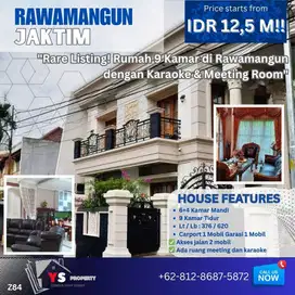 Hunian Prestige Rawamangun – 9 Kamar + Ruang Karaoke & Meeting Z84