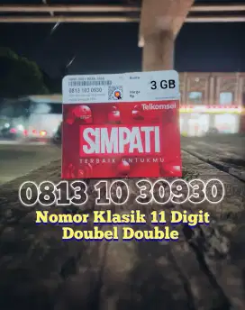 Kartu Perdana TELKOMSEL Klasik 11 Digit Naik Double SEGEL