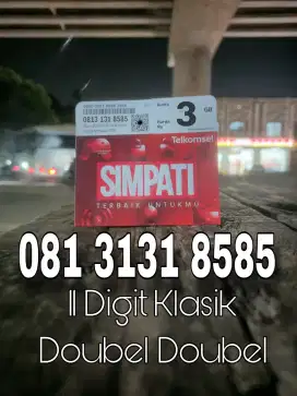 Kartu Perdana TELKOMSEL Cantik Klasik 11 Digit Double Double SEGEL