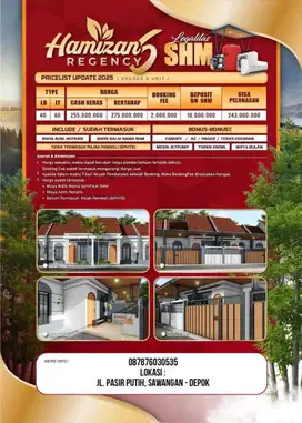 RUMAH CLUSTER TERMURAH DI SAWANGAN DEPOK