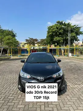 Toyota Vios 2021 G tdp15jt 2022 hitam/ 2020 odo 30rb record