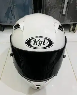 Jual Helm KYT Putih White Double Visor Second No Box