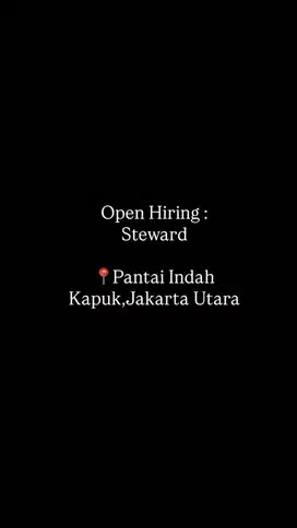 Butuh Segera Steward