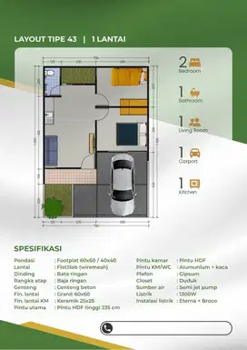 Rumah Belakang Grand Wisata 500jt, Mezzanine, SHM, Strategis