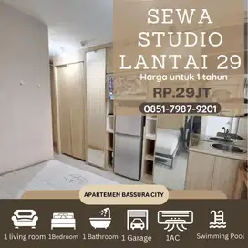 Studio sewa murah furnished dekat mall apartemen bassura city