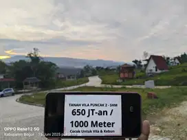 Kavling SHM Puncak Dua, Bisa Mobil Masuk – View Alam Luar Biasa