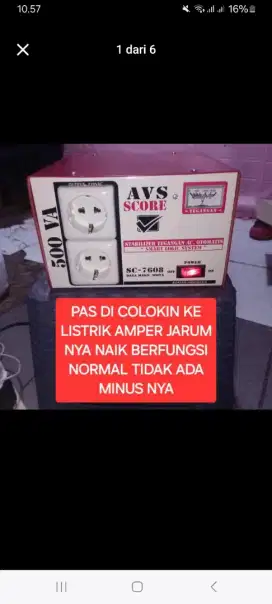 Stabilizer 500va salah beli fungsi normal semua tidak ada minus 200rb