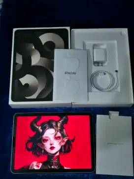 iPad Air 5 M1 Wifi 64gb 2022 Starlight Fullset Original Apple