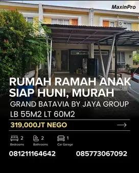 Dijual Rumah Gand Batavia Calista Depan Taman, Cakep