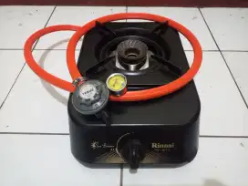 Kompor gas Rinnai 1 tungku + selang regulator