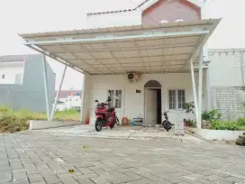 Kanopi atap alderon singel cet rangka terpasang