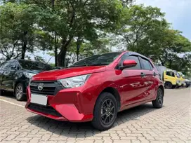 DAIHATSU AYLA X 1.0 AT MATIC 2024 MERAH KM 2RB LIKE NEW !!