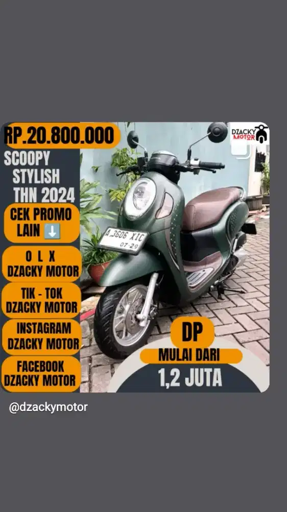 SCOOPY STYLISH 2024 SECOND LIKE NEW