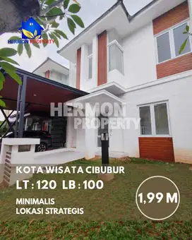 Rumah Minimaliis siap huni , Di Kota Wisata Cibubur, Harga Nego Bs KPR