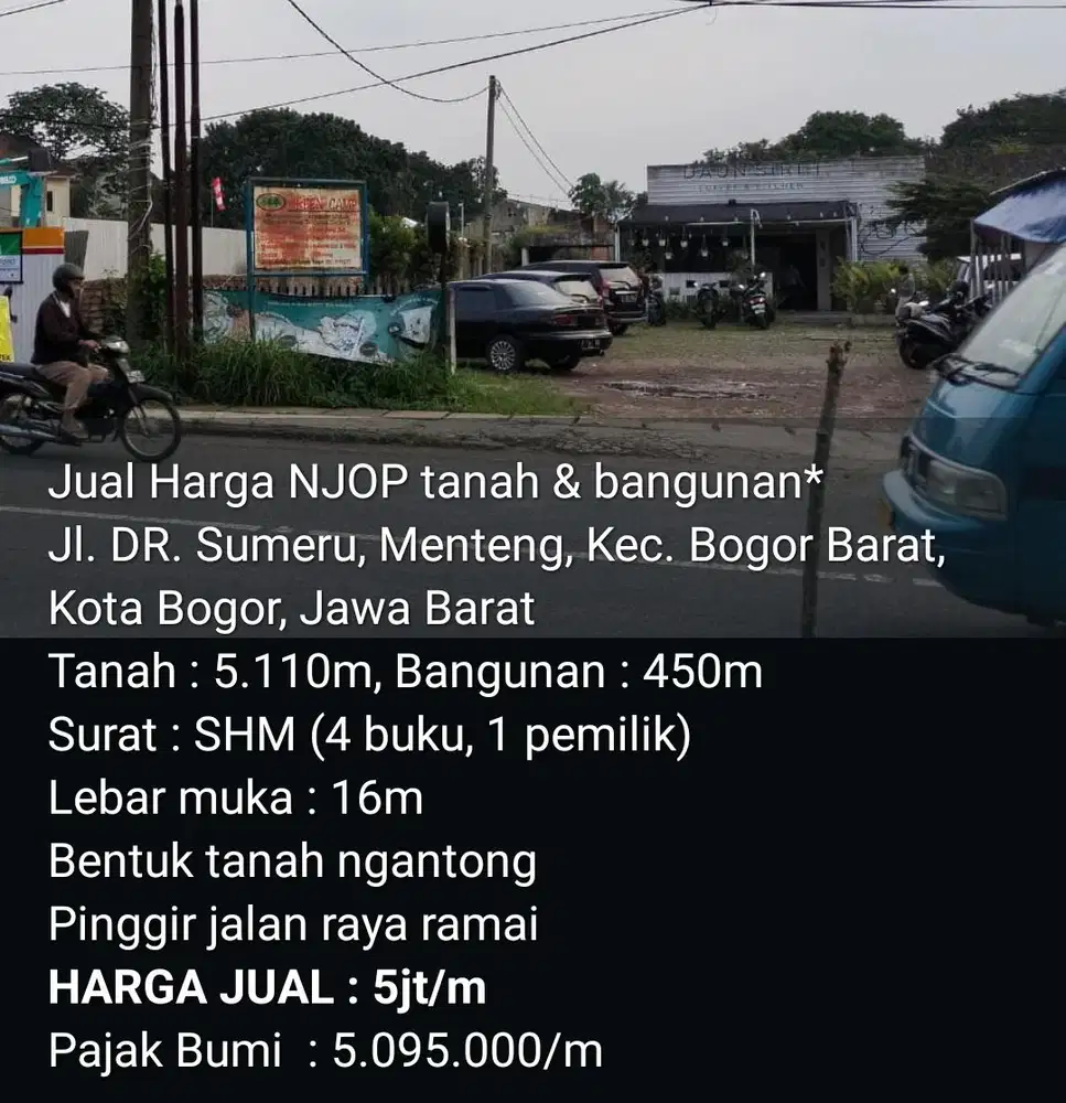 Jual Tanah Harga NJOP Tengah Kota Bogor