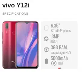 Vivo Y12i 3/32 Mulusss Nett 500rb Passs