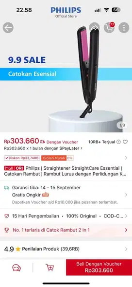 Catokan rambut Philips
