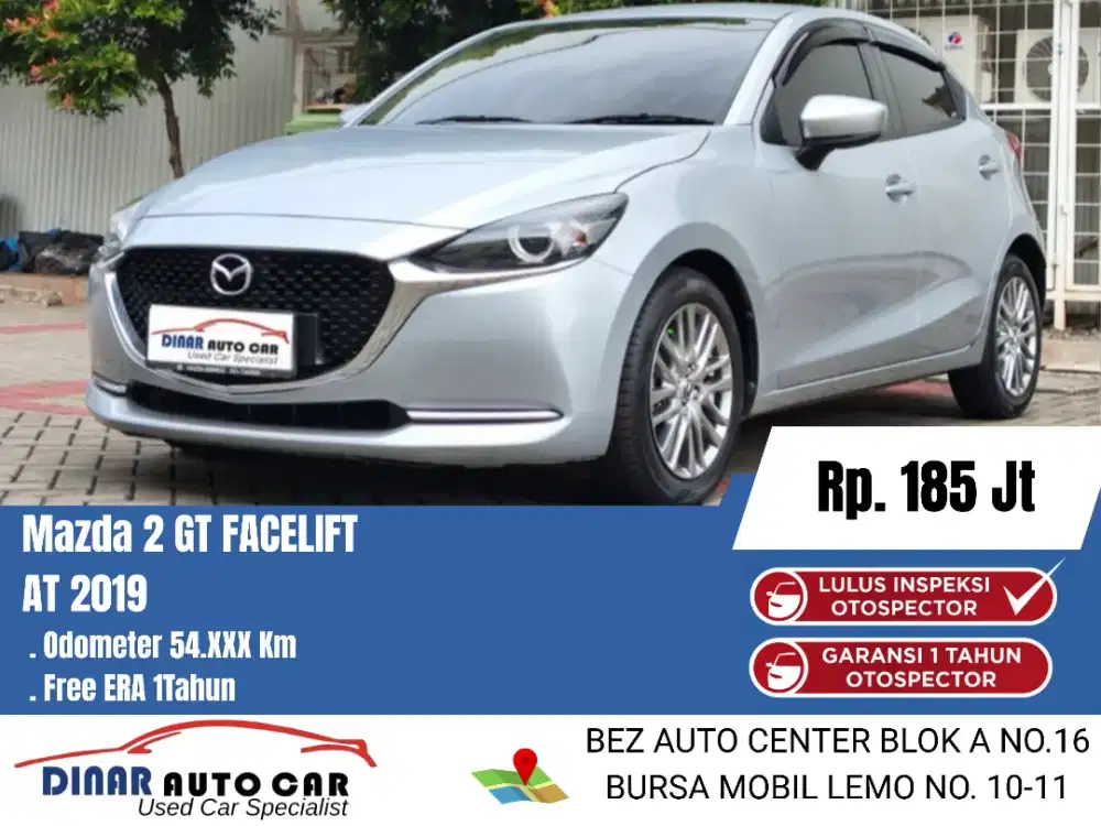 MAZDA 2 GT SKYAKTIV 2019 At silver KM 54Rb Warenty 1Th *Dinar auto*