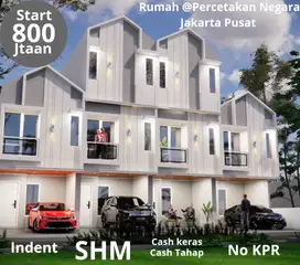 Rumah Baru Mewah Murah di Percetakan Negara, Rawasari Jakarta Pusat