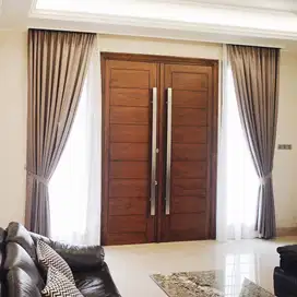 Jasa Tirai Gorden Jendela Gordyn Mewah Hordeng Model Terbaru Murah