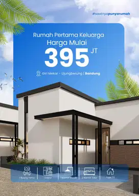 DIJUAL RUMAH MINIMALIS LINGKUNGAN ASRI CIJAMBE UJUNGBERUNG BANDUNG