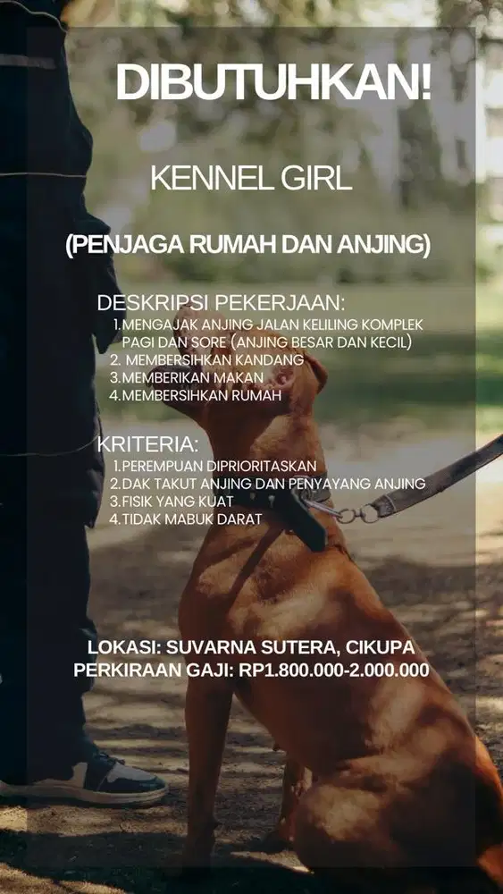 Kennel Girl (Penjaga Anjing dan Rumah)
