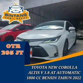 TOYOTA NEW COROLLA ALTIS V 1.8 AT MATIC 1800 CC BENSIN TAHUN 2022