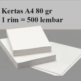 Hvs 80 gr A4 1 rim ( 500 lbr)