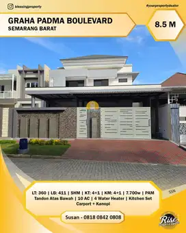 Rumah Mewah Minimalis di Graha Padma Dekat  Sekolah Karangturi